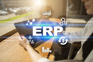 Enterprise resources planning business and technology concept.